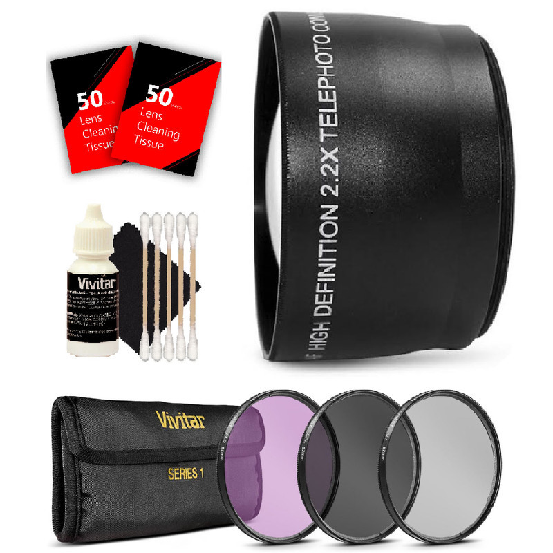 52mm Telephoto Lens Kit for Nikon D3200/D3300 and All Nikon DSLR Camera