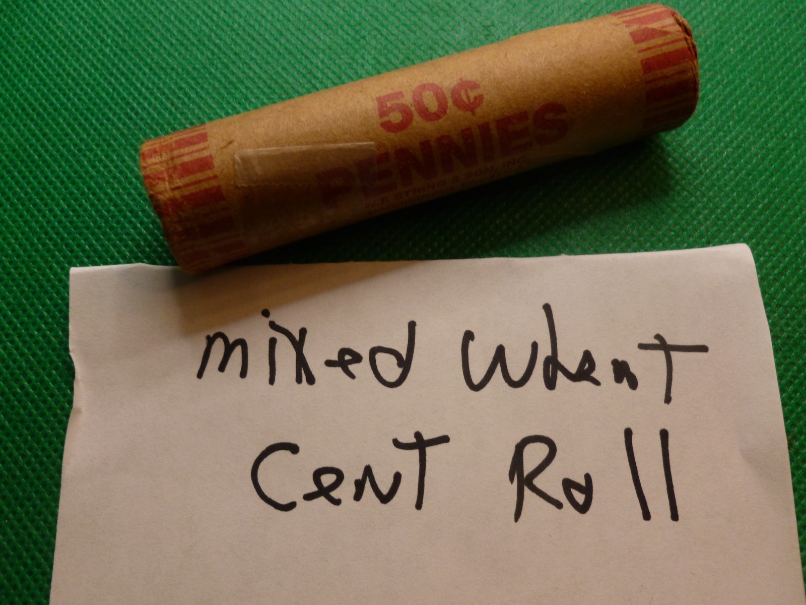 Mixed Lincoln Wheat Cent Roll Circulated Coins Mostly 40 to 58
