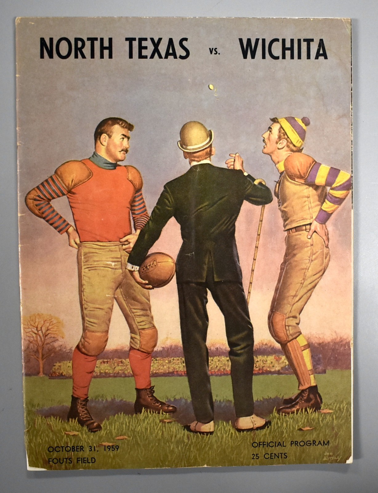 North Texas vs Wichita October 31st 1959 Official Game Program Football