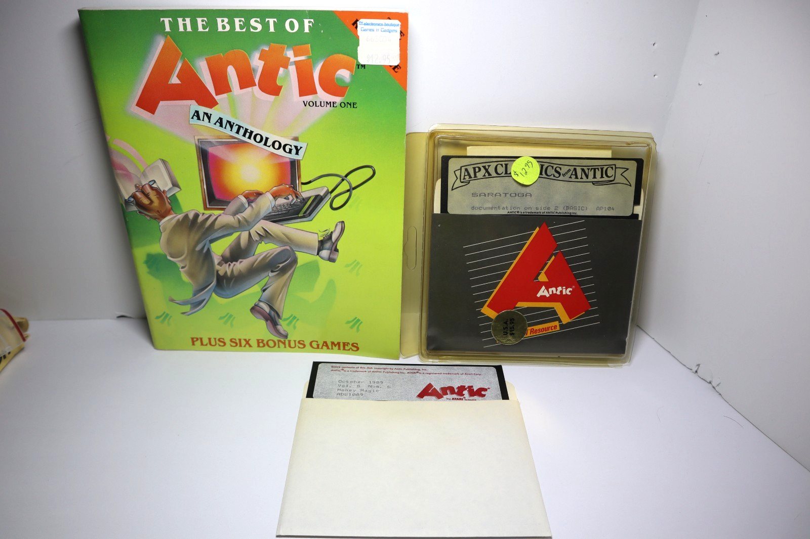 Atari 400/800 Computer Best of Antic an Anthology Money Magic & Saratoga 5.25"