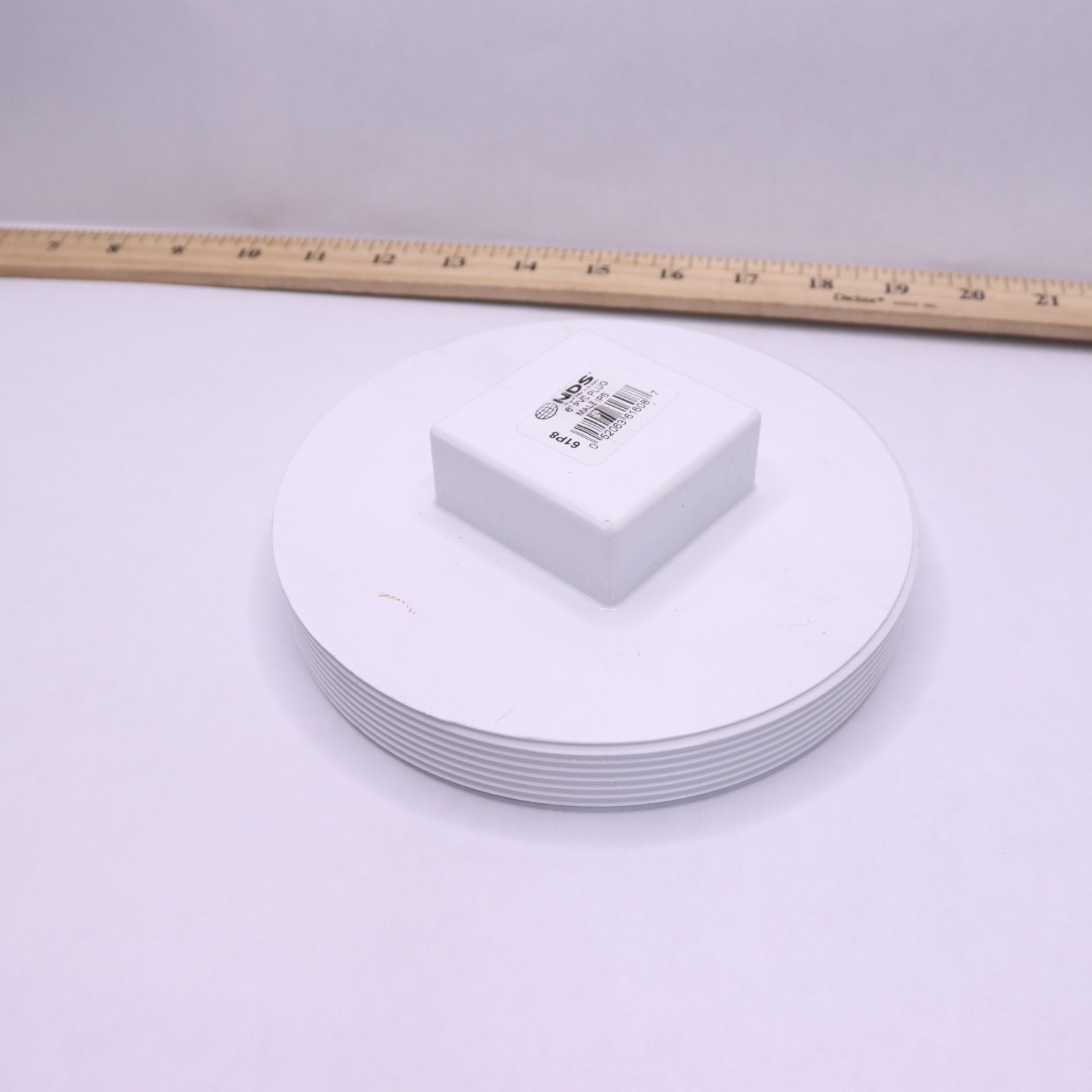 NDS PVC S&D Cleanout Plug, 6 in. MPT