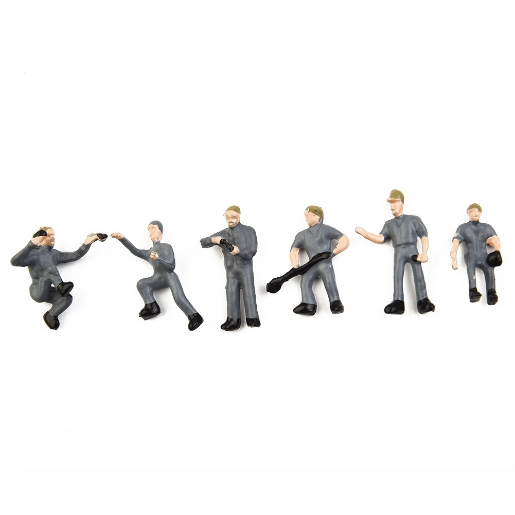 27Pcs/Set Model Train Railway Worker People Figures Diorama Layout Scale 1:87.