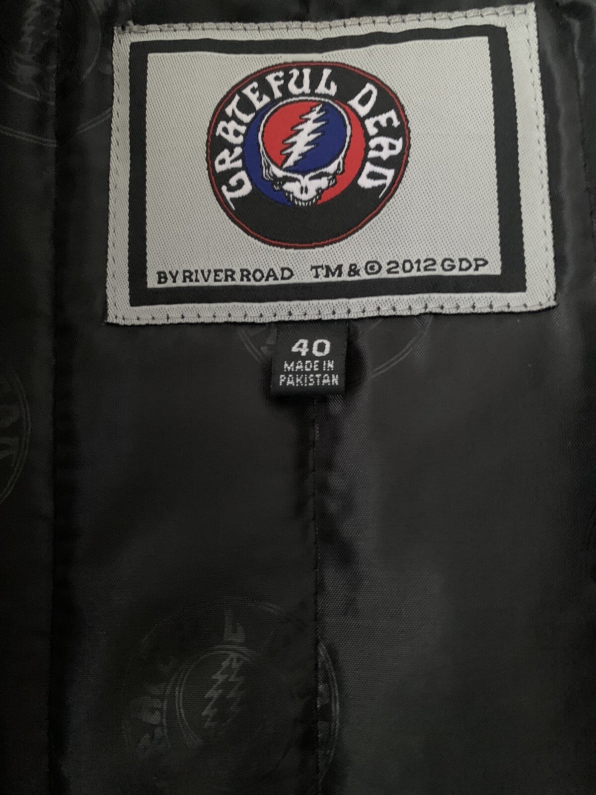 Grateful Dead 2012 Special Edition Leather Jacket Bertha Design Motorcycle