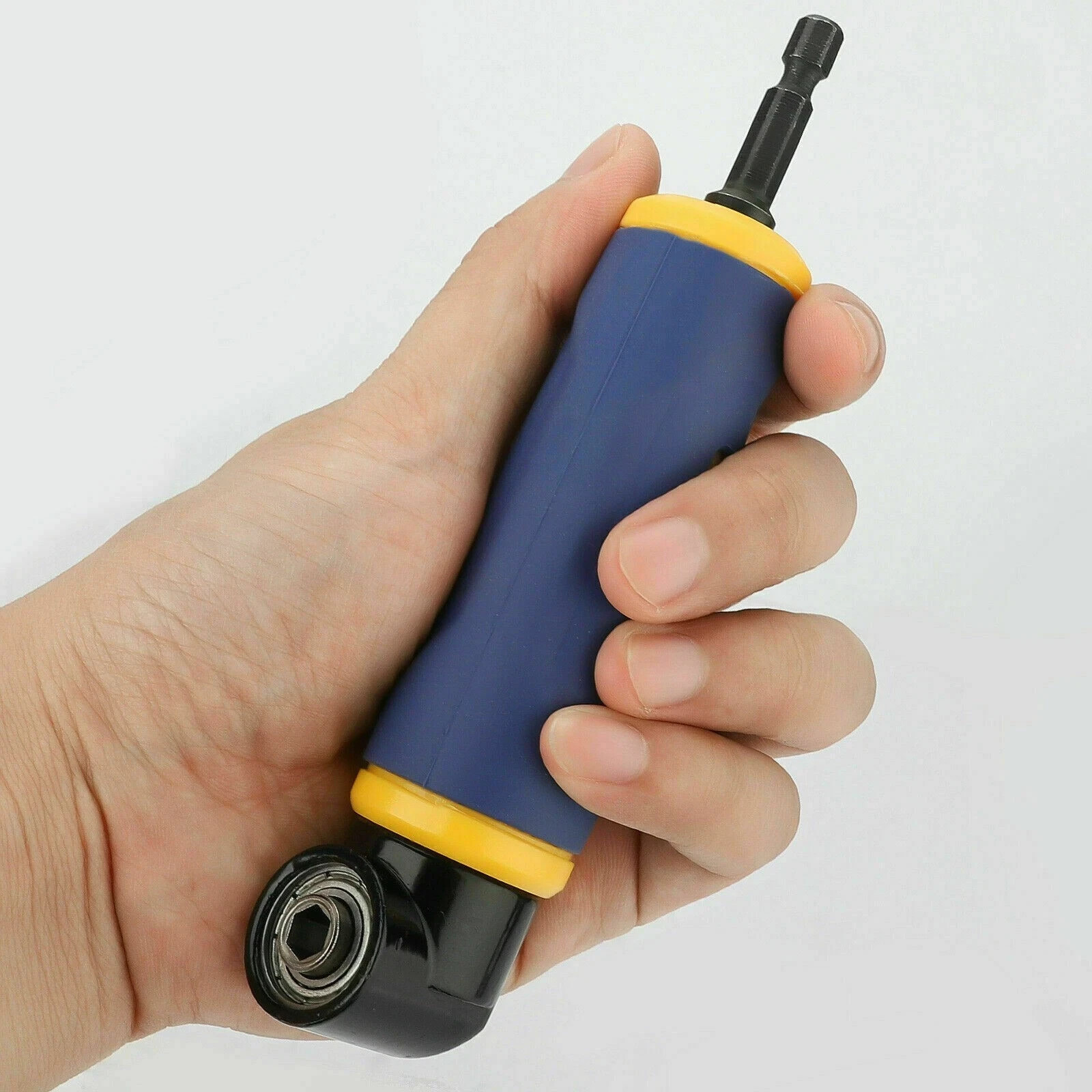 90 Degree Right Angle Extension Screwdriver Socket Adapter Drill Attachment Tool