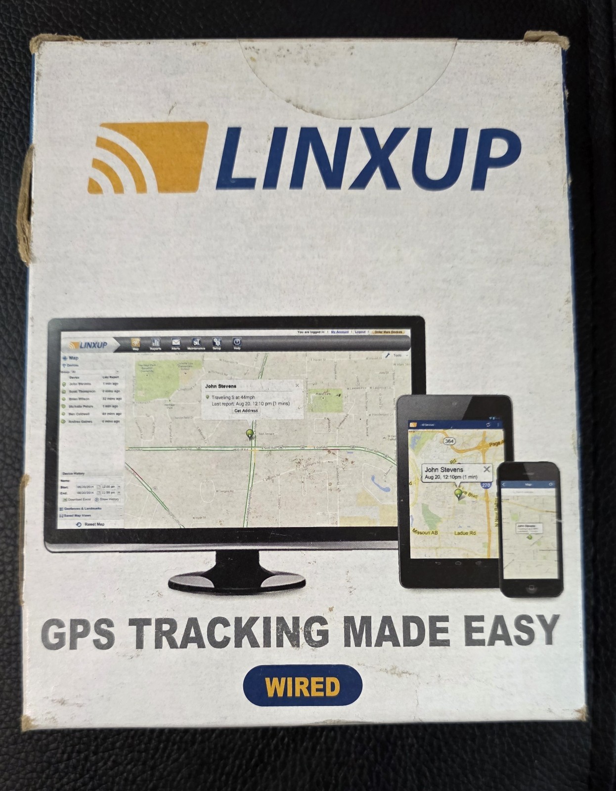 Linxup Wired GPS Vehicle Tracker Real Time Tracking 3-Wire Installation