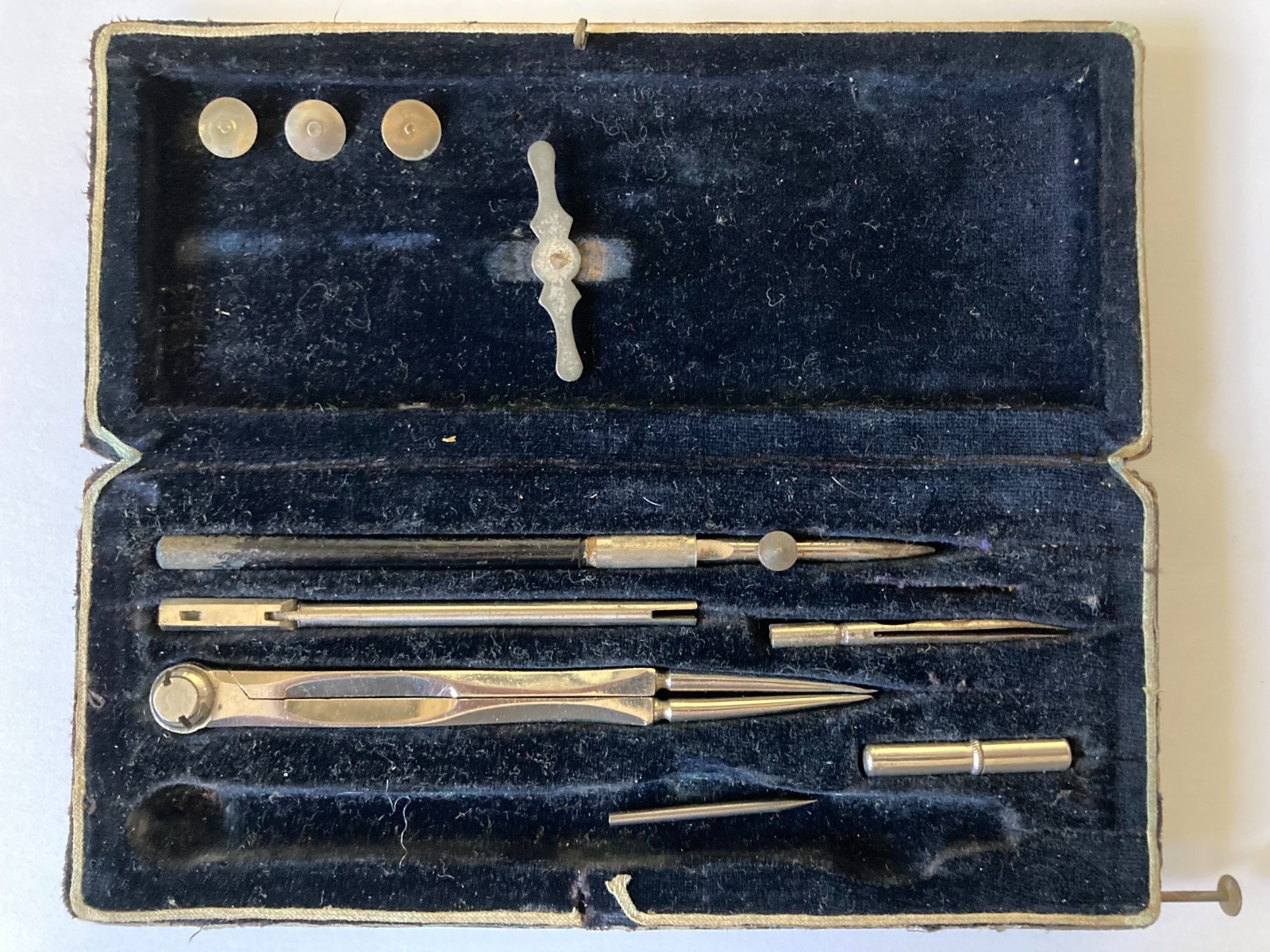 VINTAGE TECHNICAL DRAWING SET ARCHITECT ENGINEER DRAUGHTSMAN GEOMETRY No COMPASS