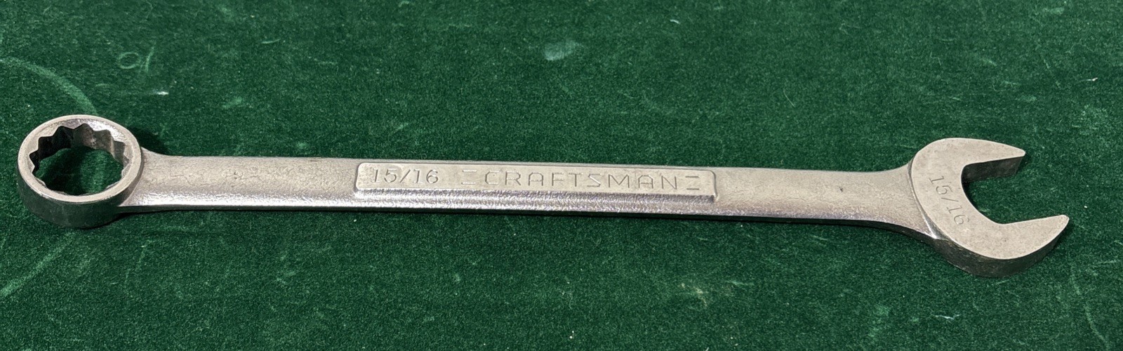 Vintage Craftsman SAE 15/16 Combination Wrench 12 Point VA 44704 USA