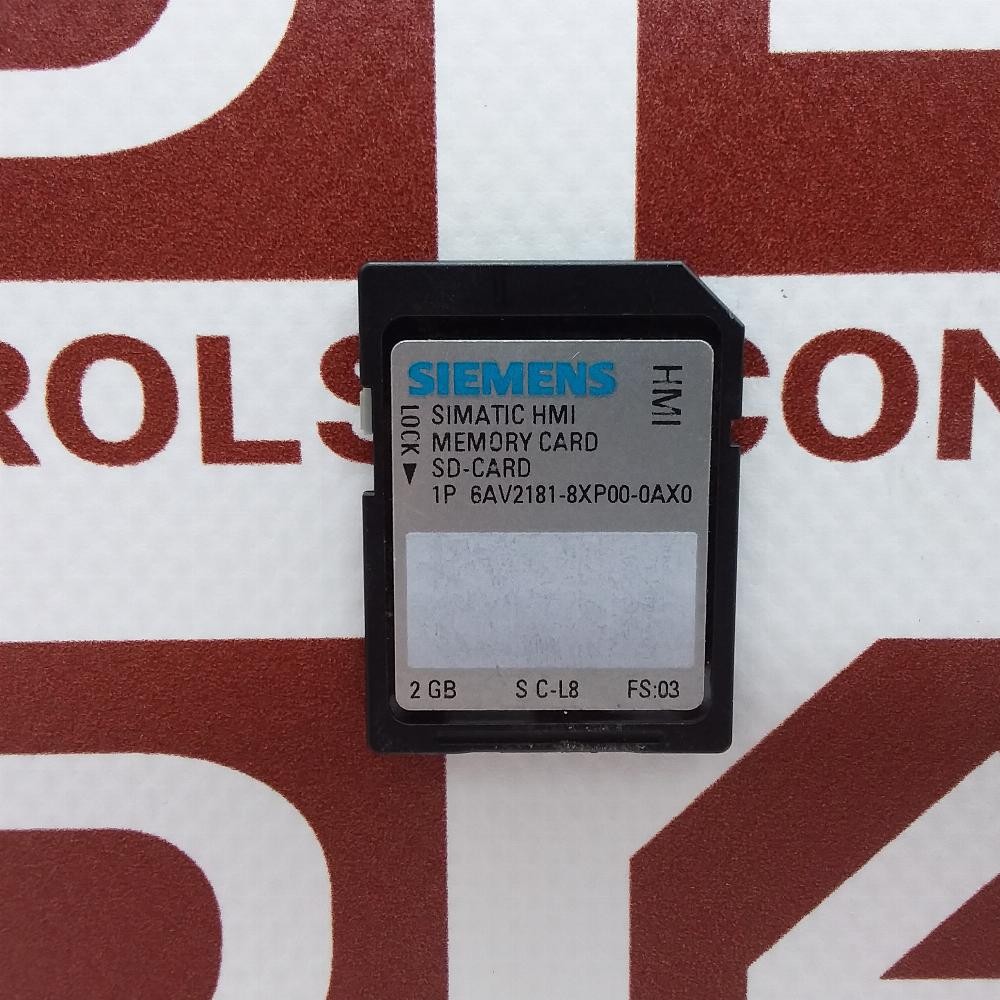 6AV2181-8XP00-0AX0 | Siemens | SIMATIC HMI, SD Memory Card, 2GB, Used