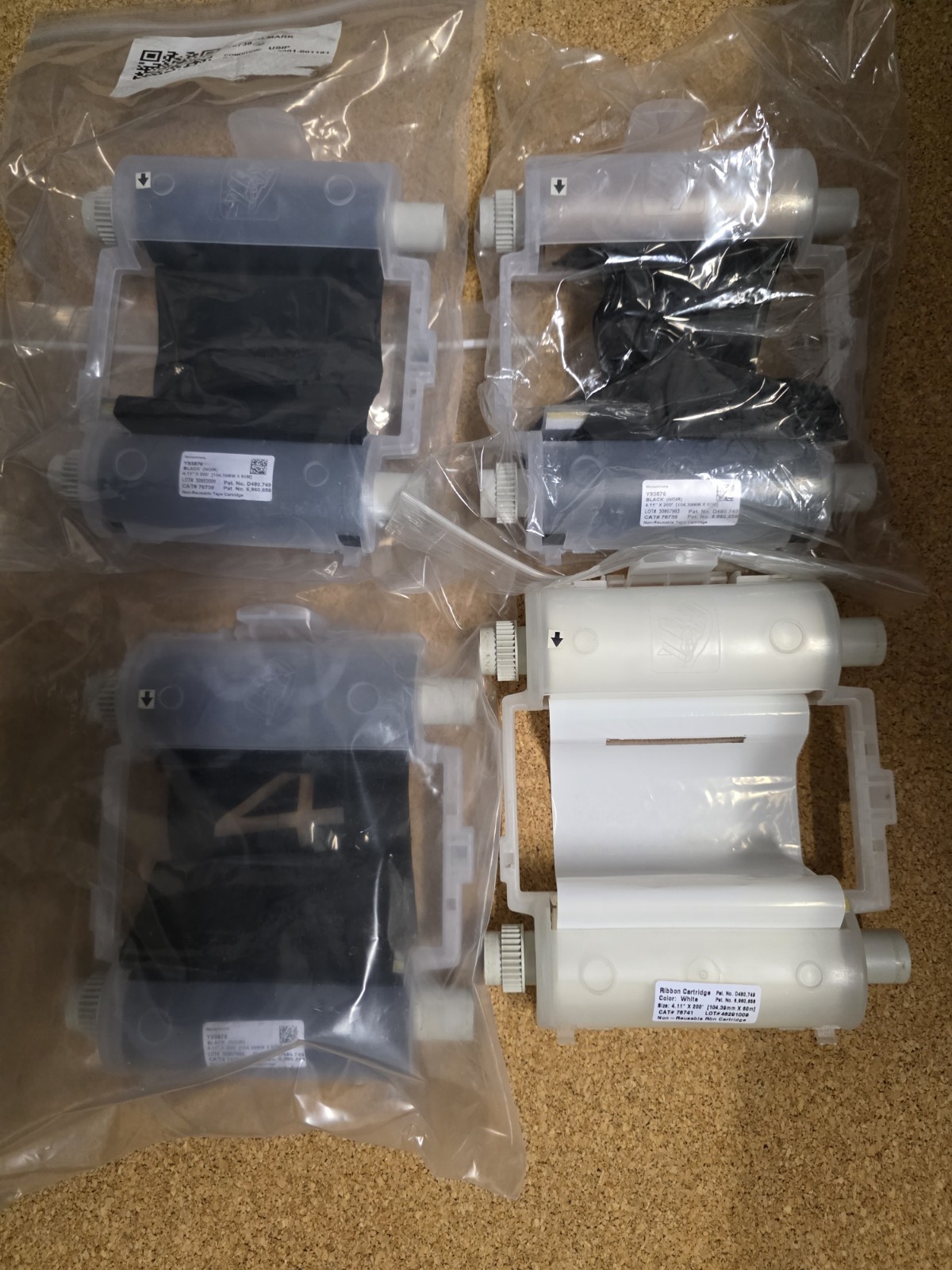 GlobalMark 76739 76741 Series R10000 Smear Proof Printer Ribbon, Black And White