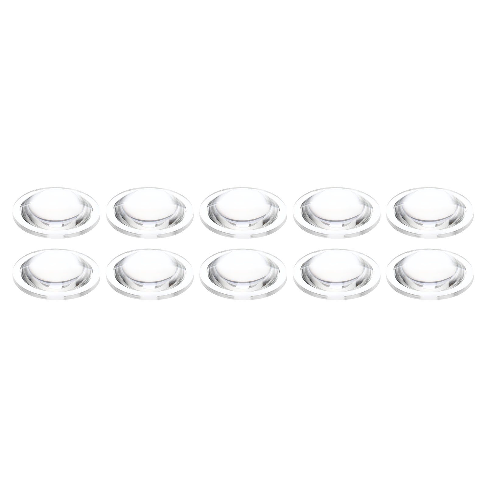 10Pcs Diameter 32mm High 8mm PMMA Flat Convex Lens Flashlight Optical Lens
