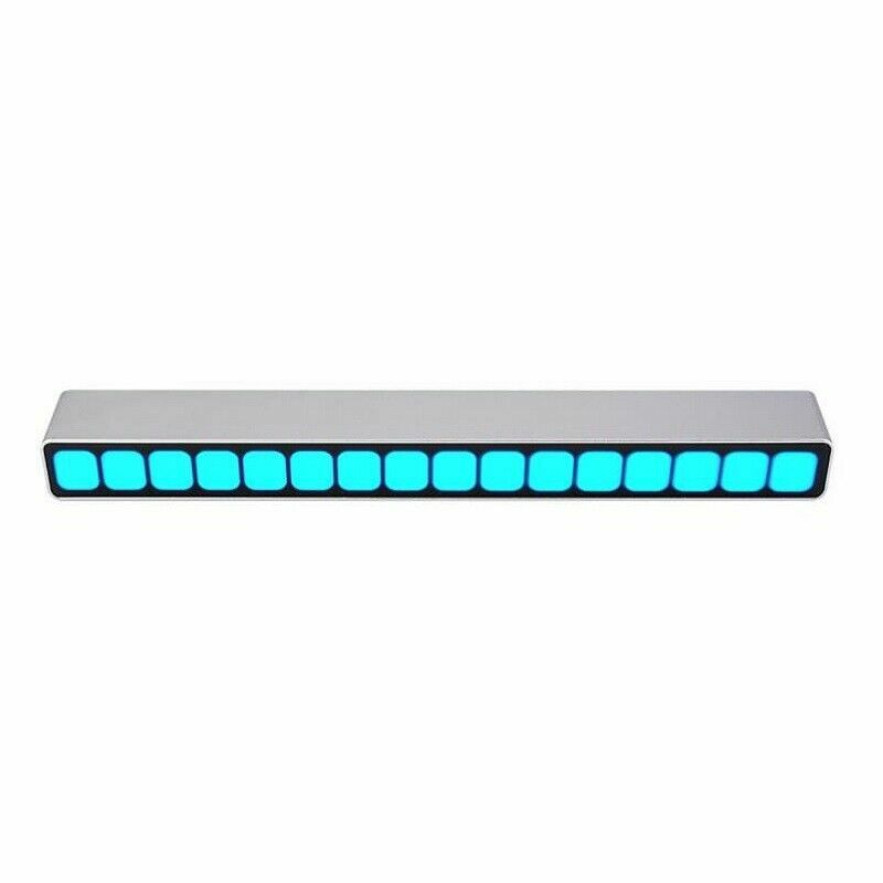 16 Bit MIC Sound Control LED Music Light Audio Spectrum Level Indicator Wireless
