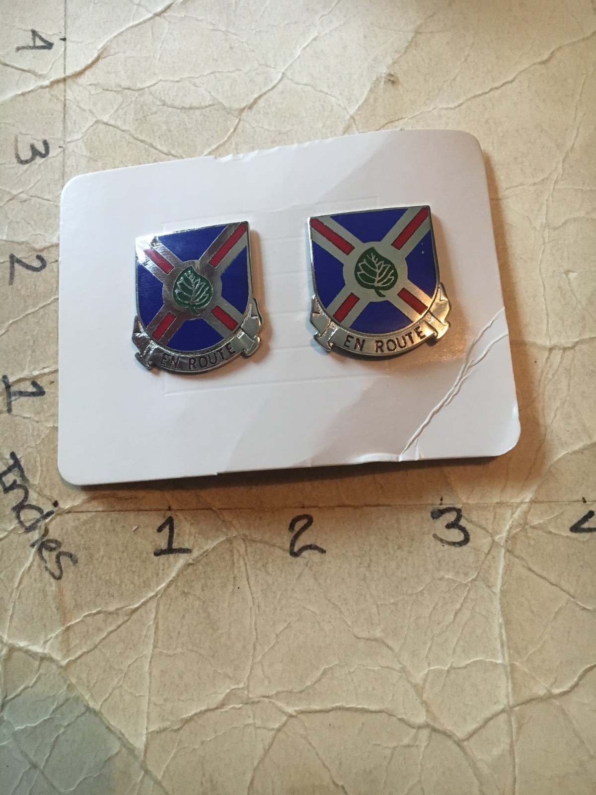 US Army 1200th Quatermaster Battalion, cb -Unit Crest, DI, DUI SET OF 2
