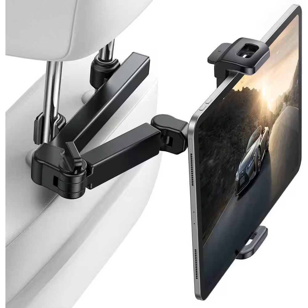 Car Headrest Tablet Holder-[3 in 1 Extension Arm] Adjustable Tablet Car Mount fo