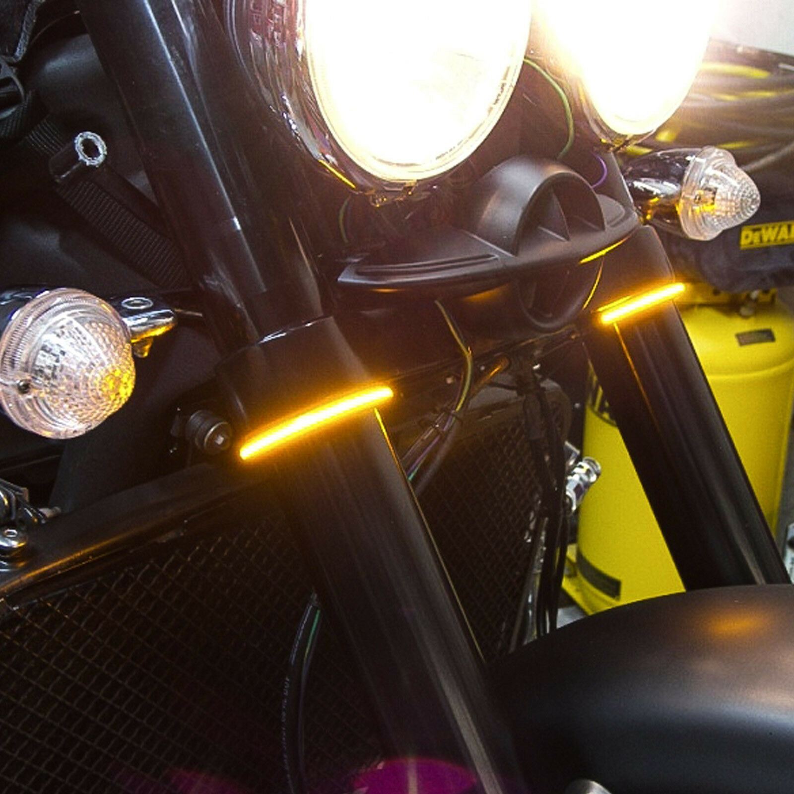 2PCS Switchback LED Turn Signal Waterproof Flextible LED Strips for Motorcycle