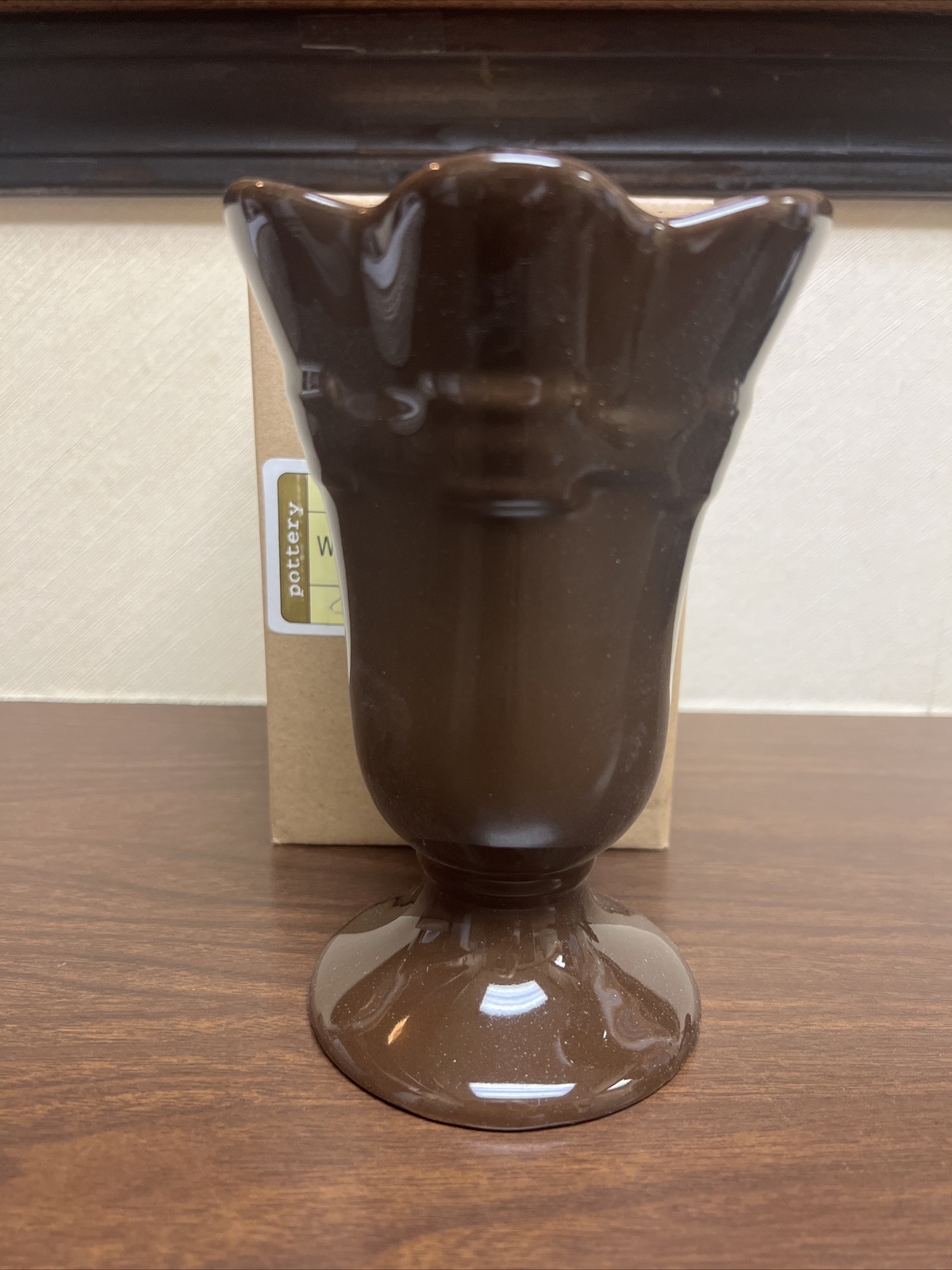 Longberger Woven Traditions Sundae Dish - Chocolate