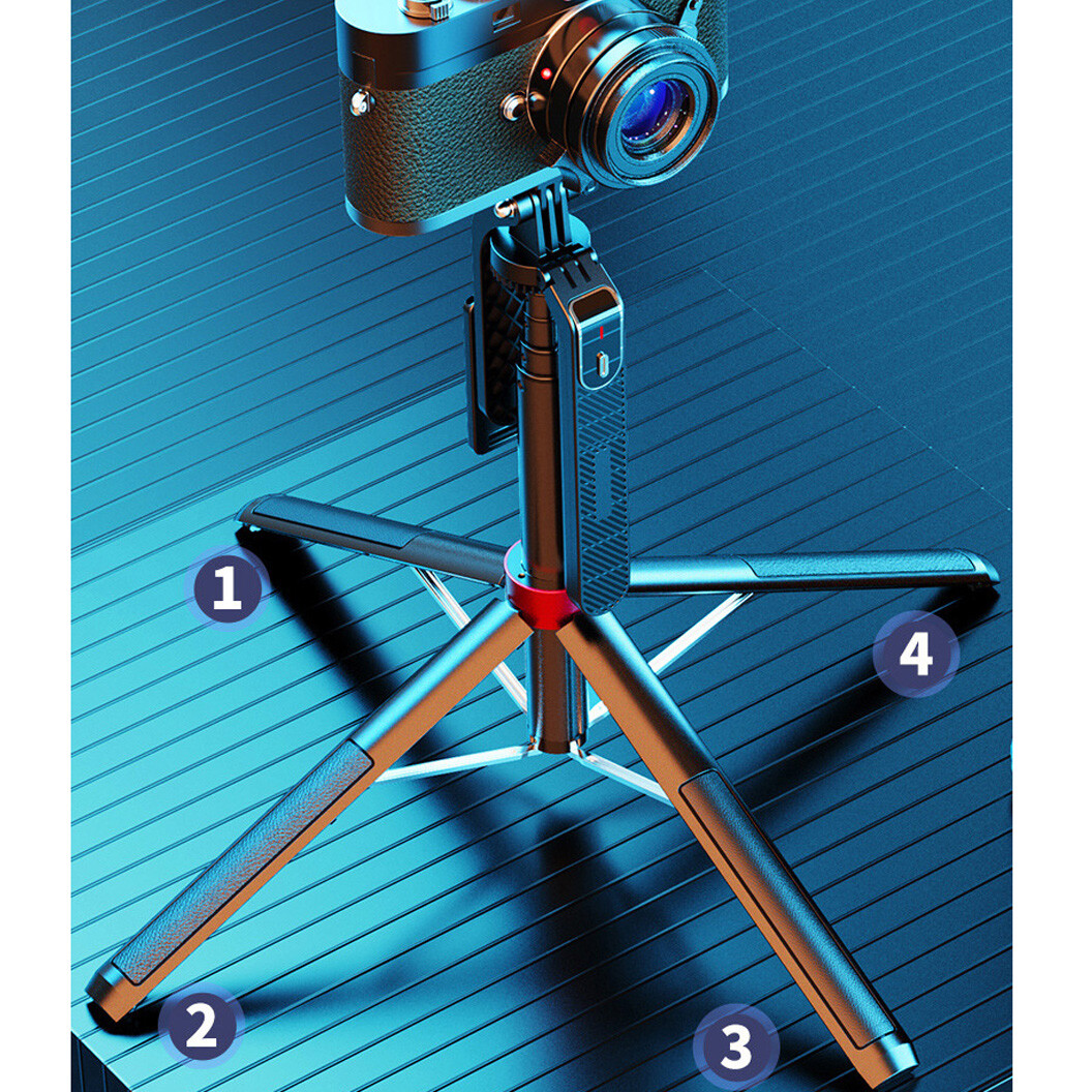1.8M/70'' Selfie Stick Tripod Stand Stabilizer PTZ for Phone Action Camera Gopro