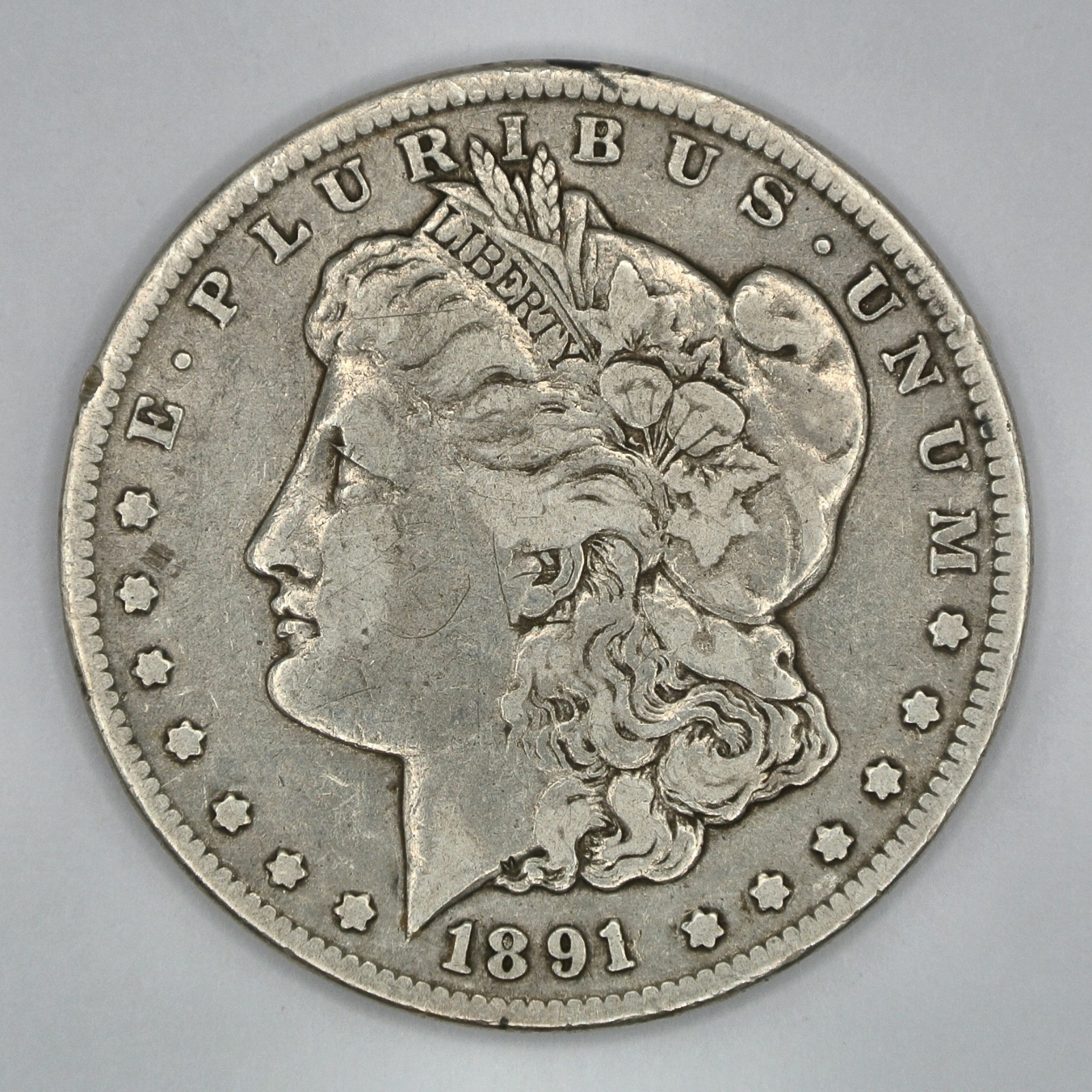 1891-CC Morgan Silver Dollar