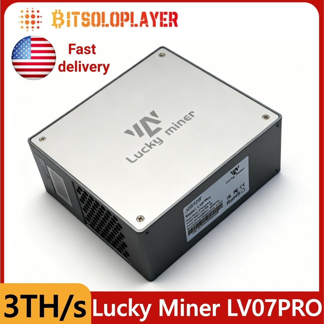 NEW Lucky Miner LV07 Pro 3TH/s 50W Bitcoin ASIC Solo Miner SHA-256 BTC DOGE BEL