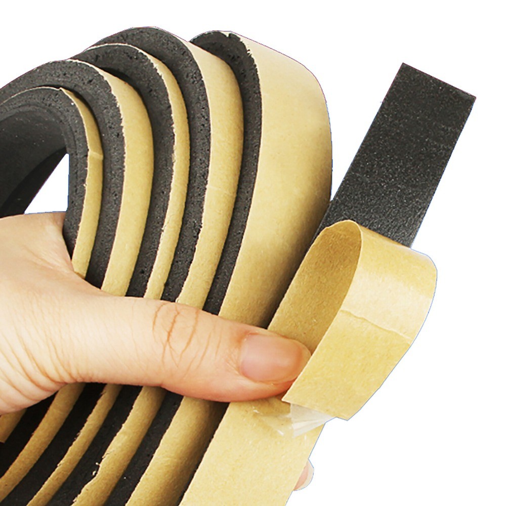 EPDM Neoprene Self Adhesive Backed Foam Sponge Strip Roll Sheet Tape Sticky Seal