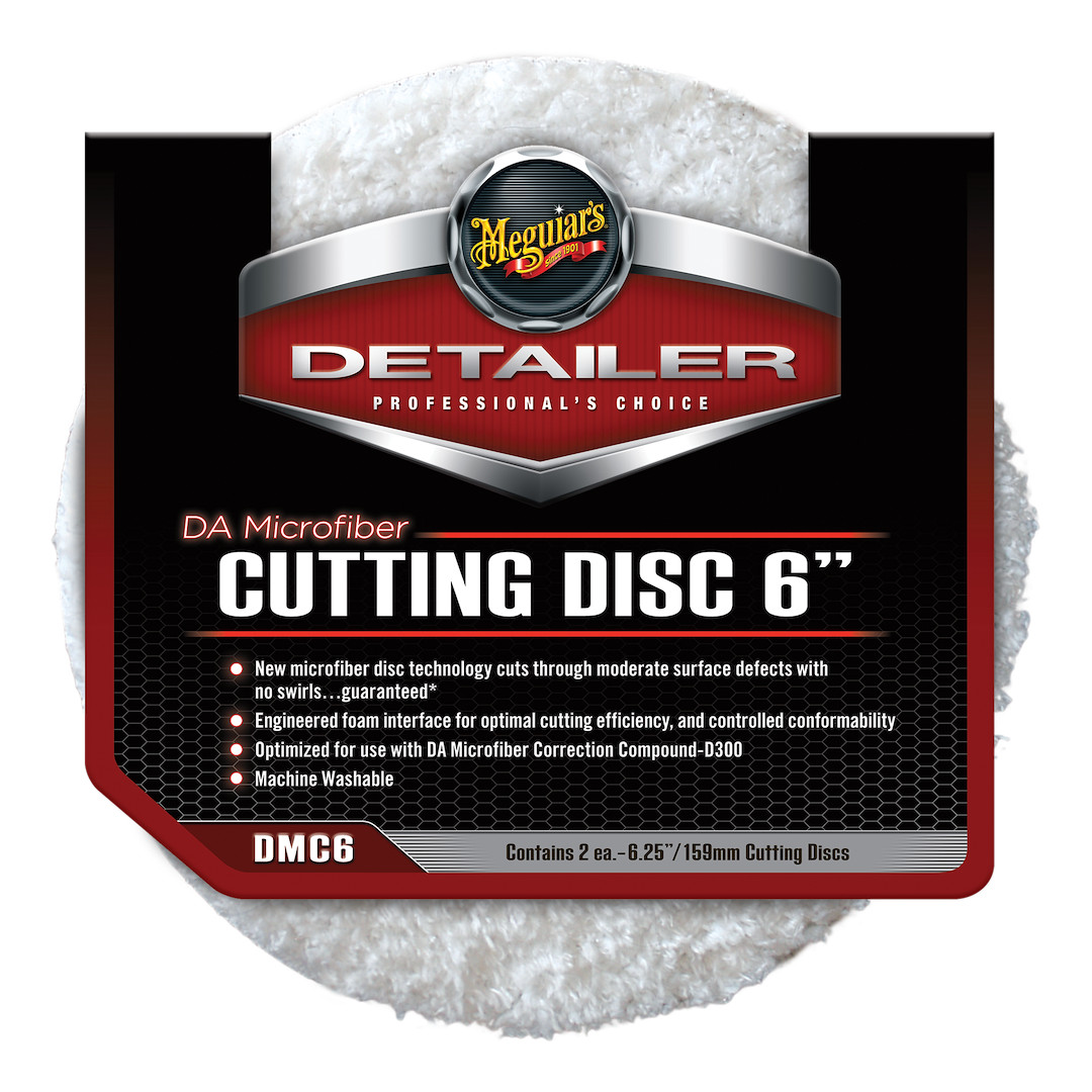 Meguiars     Meguiar s Dmc6 Da 6  Microfiber Cutting Disc  2 Pack   White