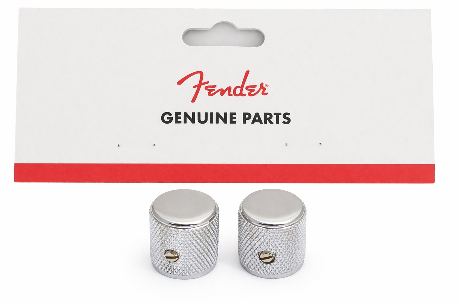 Genuine Fender Pure Vintage 60s Telecaster/Tele Knurled Barrel Metal Knobs