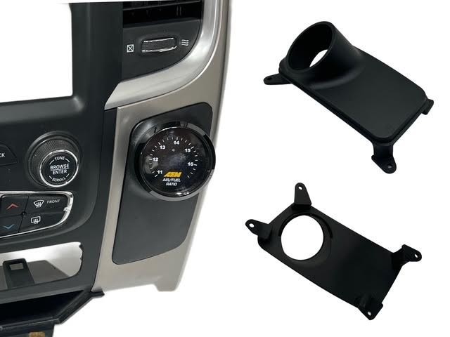 13 18 Dodge Ram Radio Dash Tray Trim 52mm Single Gauge Pod Mount