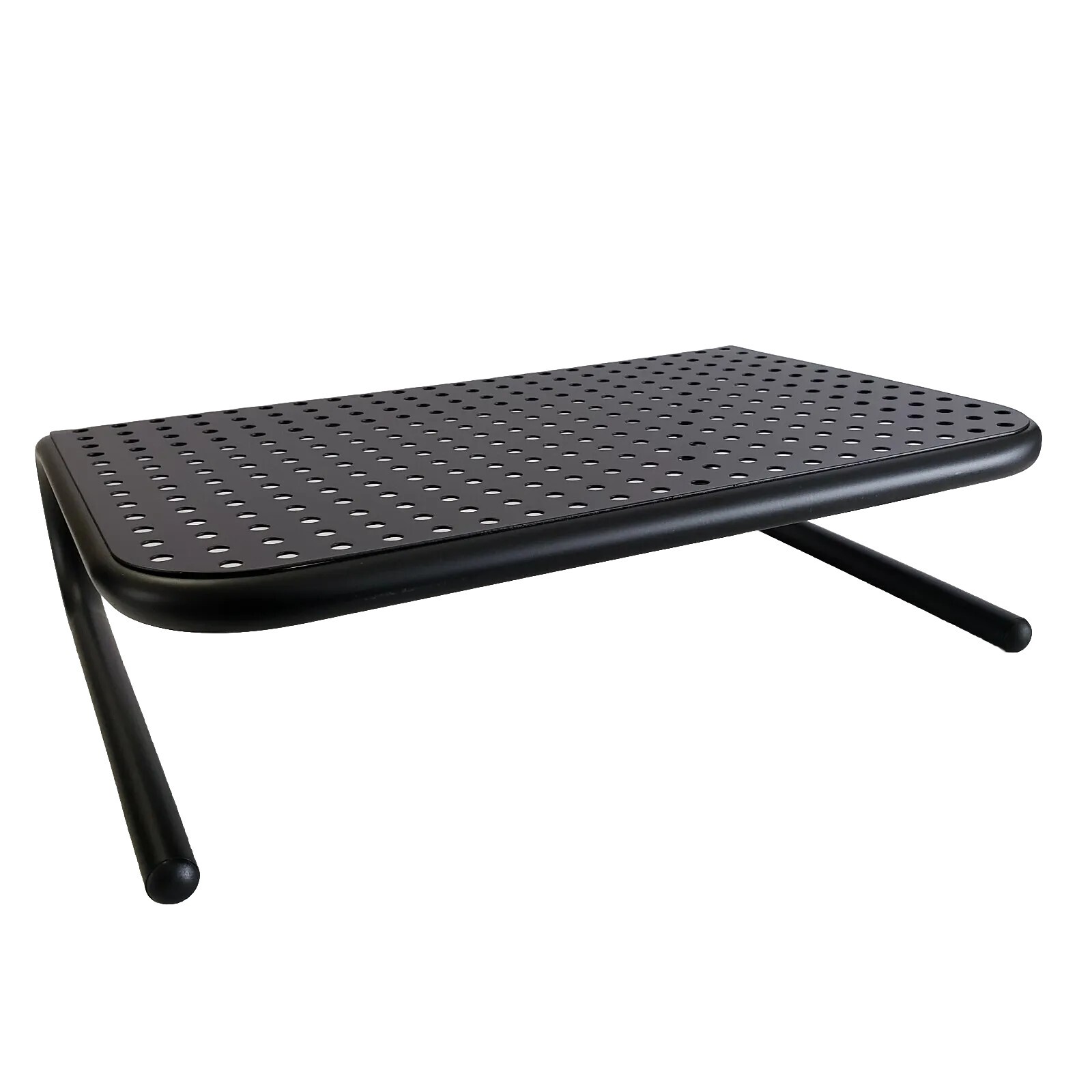 Staples Steel Monitor Stand Black #35548 14"x11"x4" For Laptop, Monitor, Printer