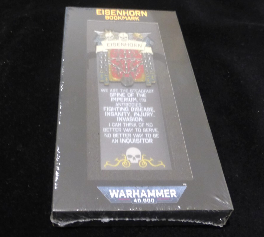 Inquisitor Eisenhorn Bookmark RARE Limited Edition - Warhammer 40K Sealed Pack