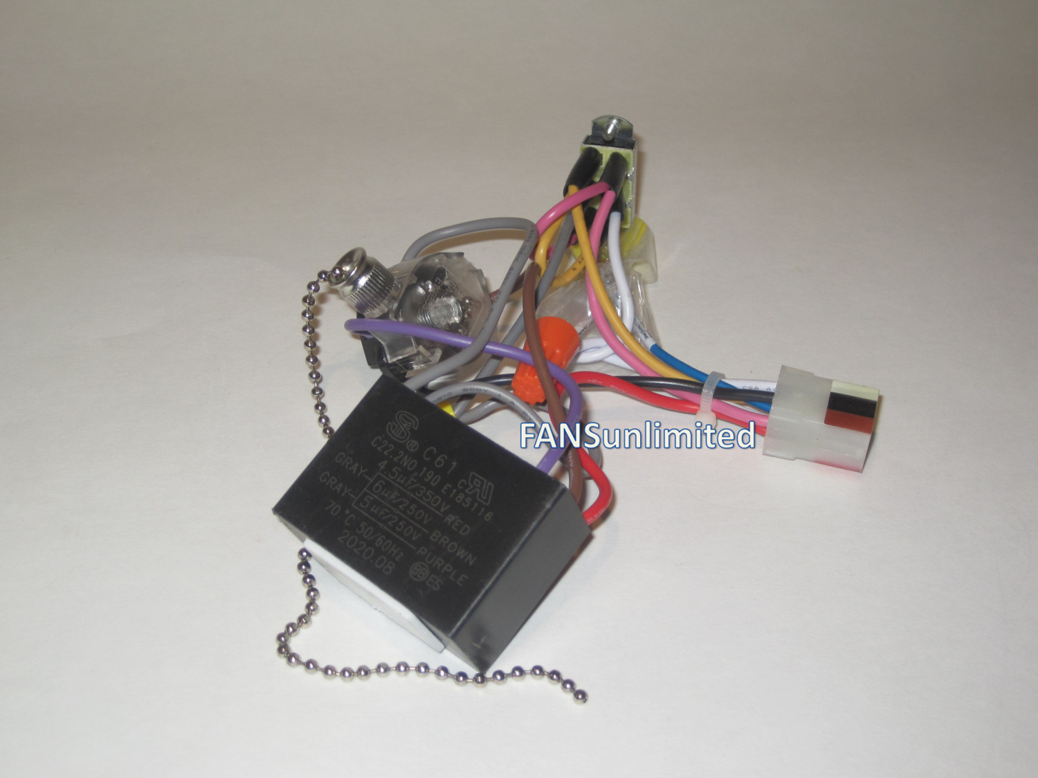 Hampton Bay/Regency & Others  3 Speed CEILING FAN WIRING HARNESS NICKEL