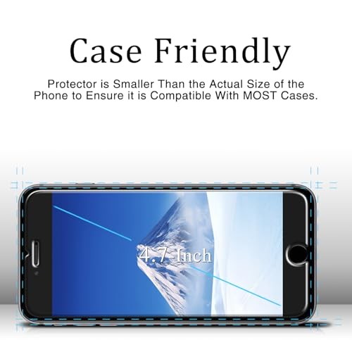2 Pack Screen Protector Tempered Glass for iPhone SE