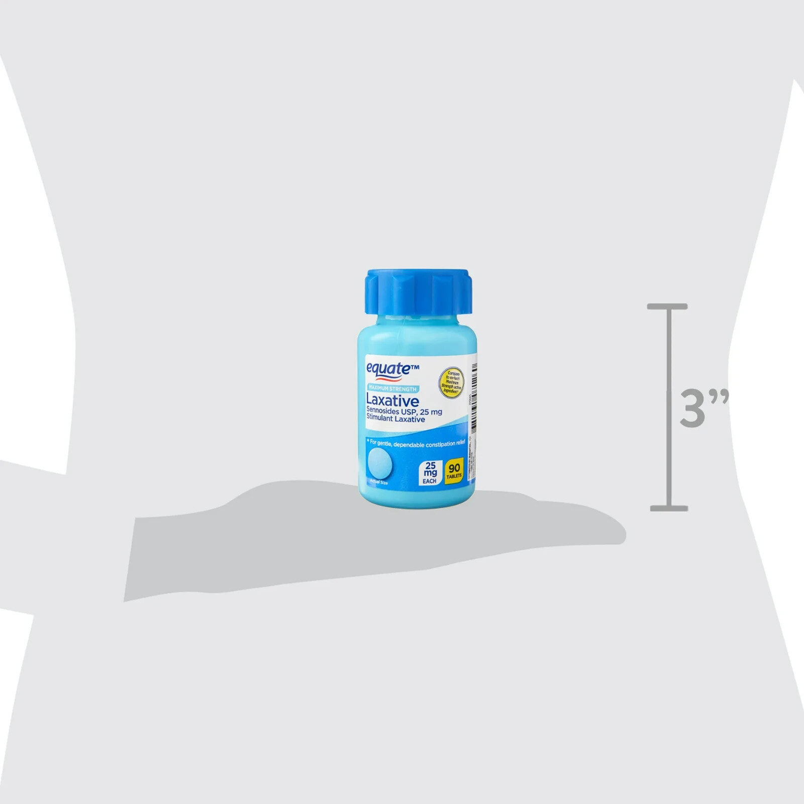 Equate Maximum Strength Laxative Tablets for Constipation Relief, 90ct,free ship