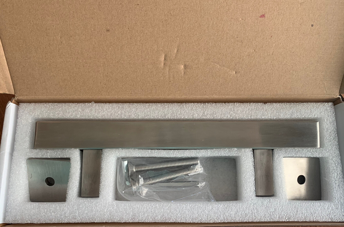 Homlux Barn Door Handle Hardware Silver Square