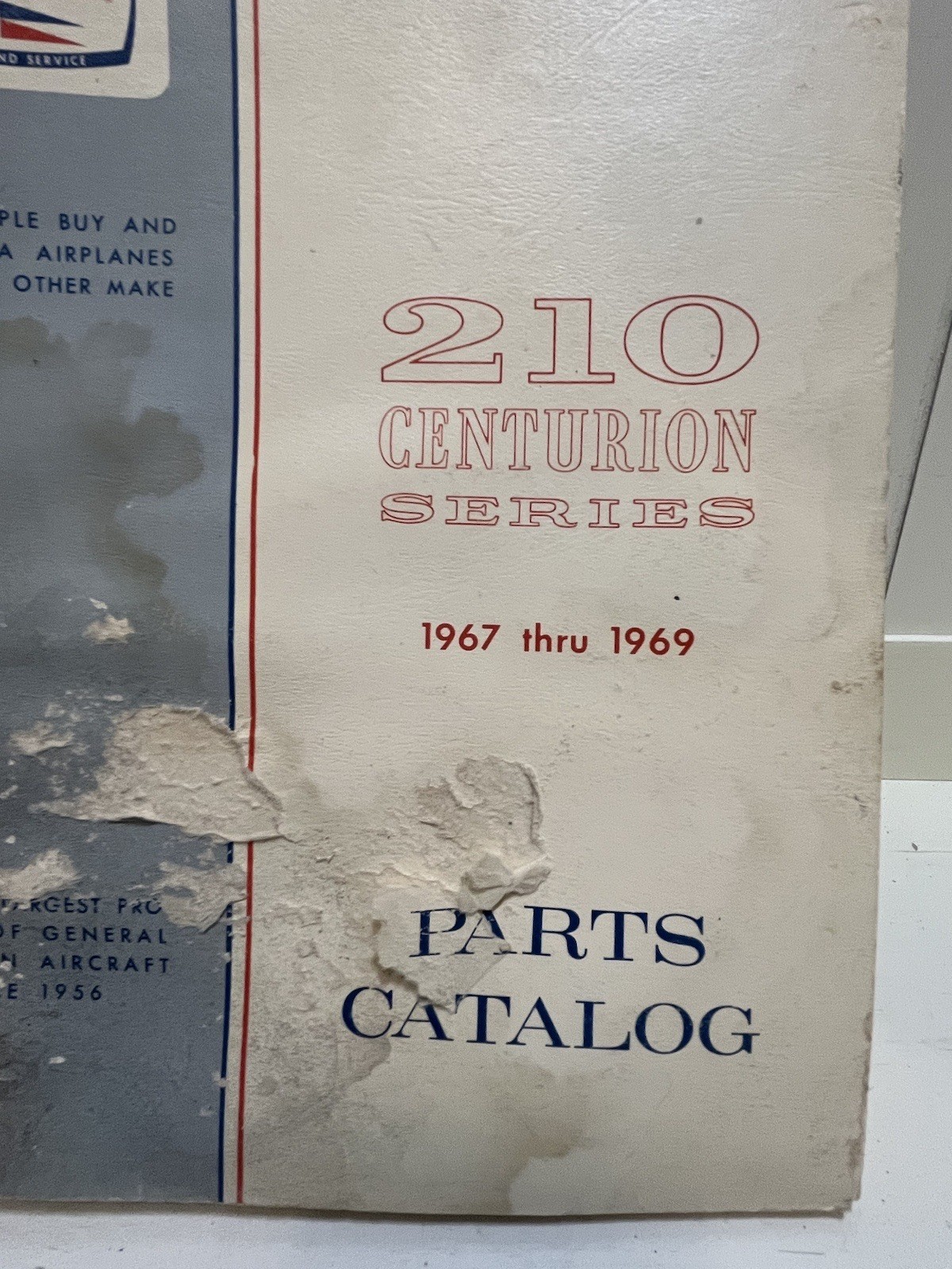 1967-1969 CESSNA 210 Centurion Series Parts Catalog OEM Original   Rough  Read