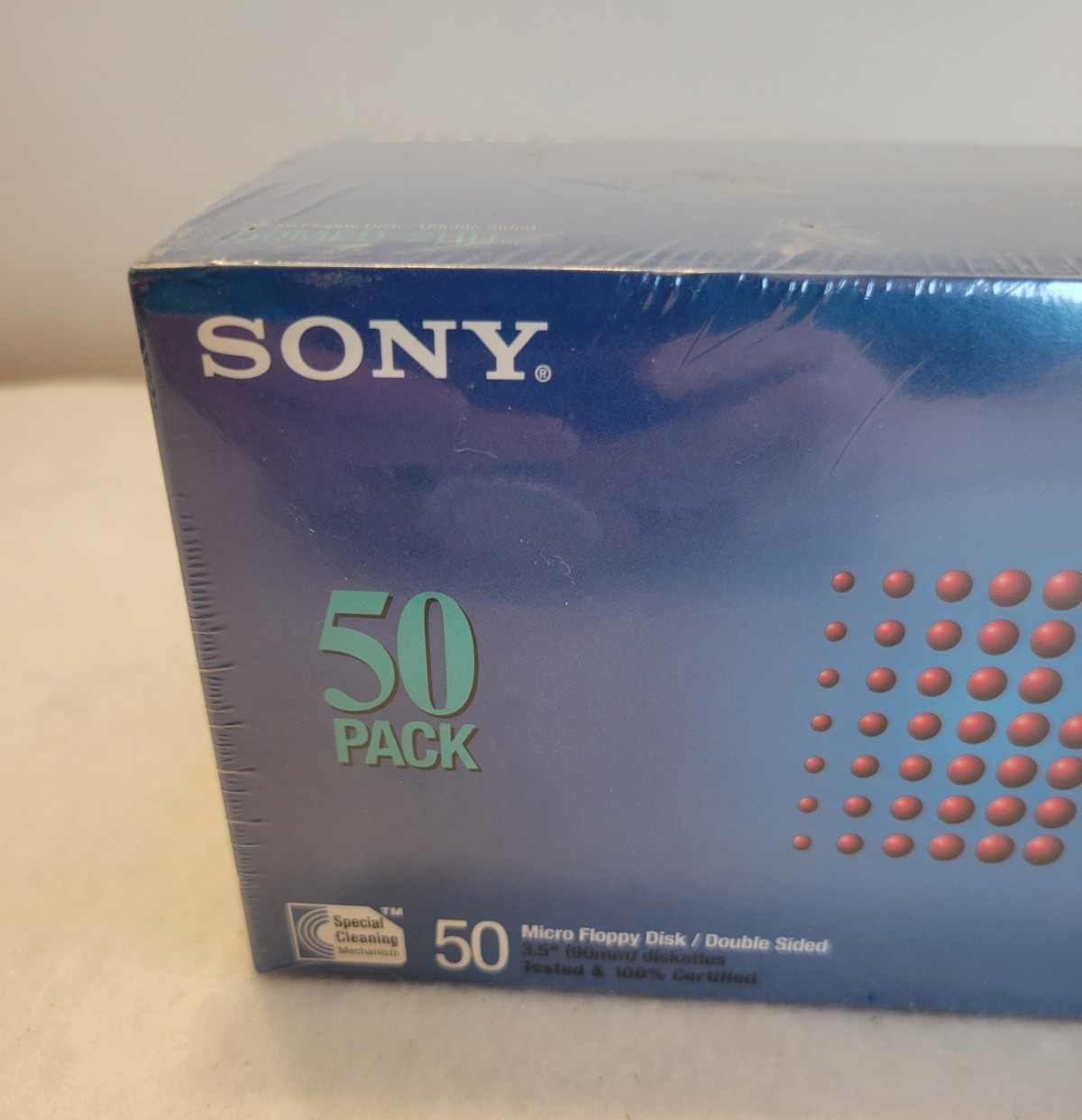 NEW SONY 50MFD 2HD Double Sided 3.5" Diskettes IBM Formatted 50 pack SEALED