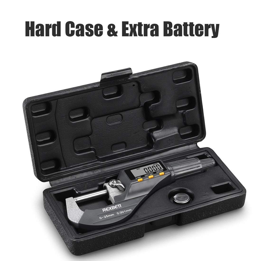 Digital Micrometer, Professional Inch/Metric Measuring Tools