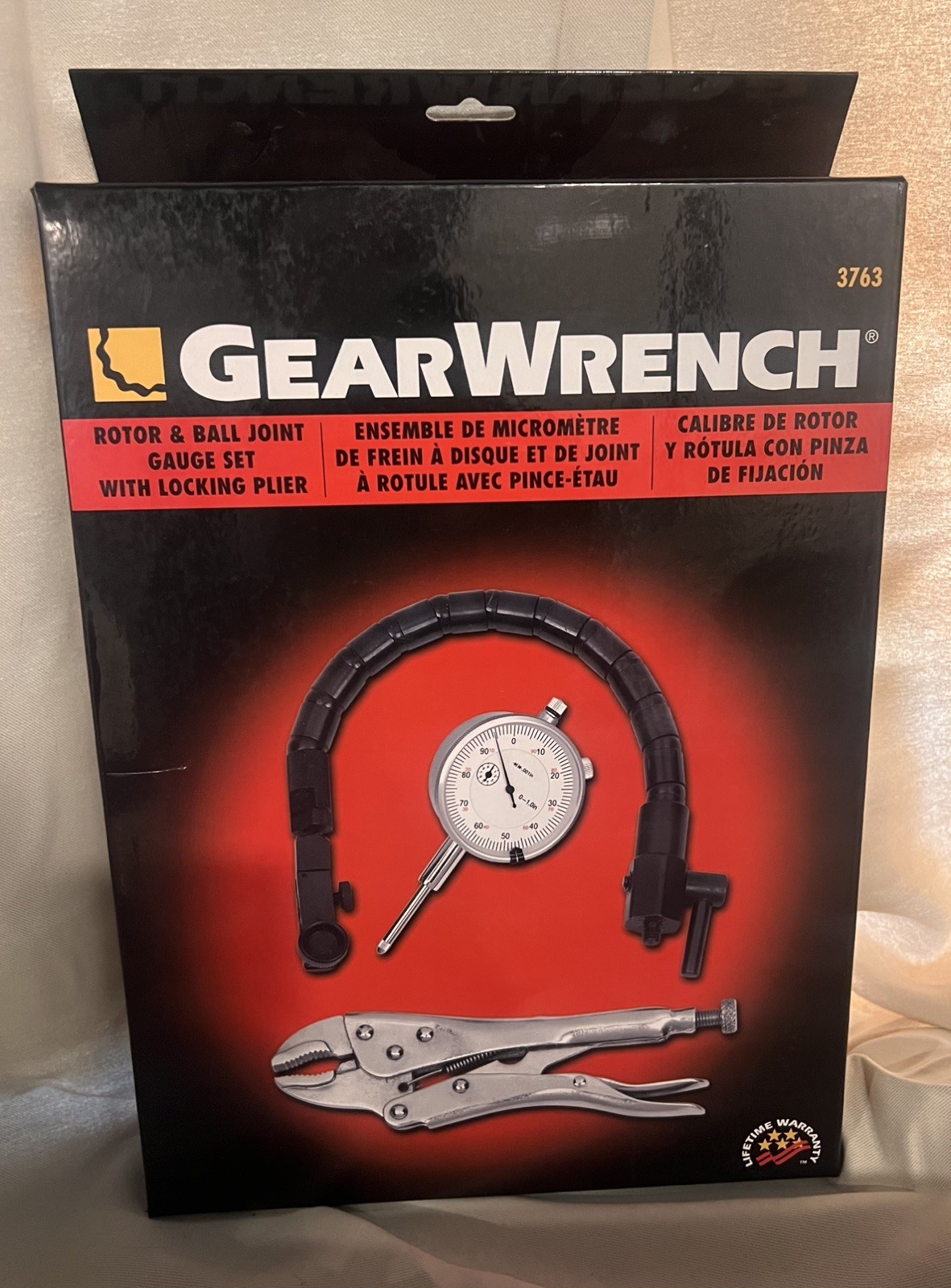 Rotor&Ball Joint Gauge Set w/Locking Pliers NEW #3763 GearWrench Tools Mechanic