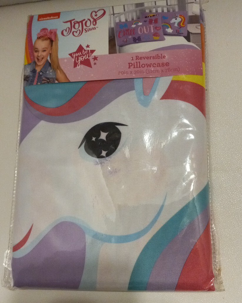 JoJo Siwa Nickelodeon Reversible Pillowcase New