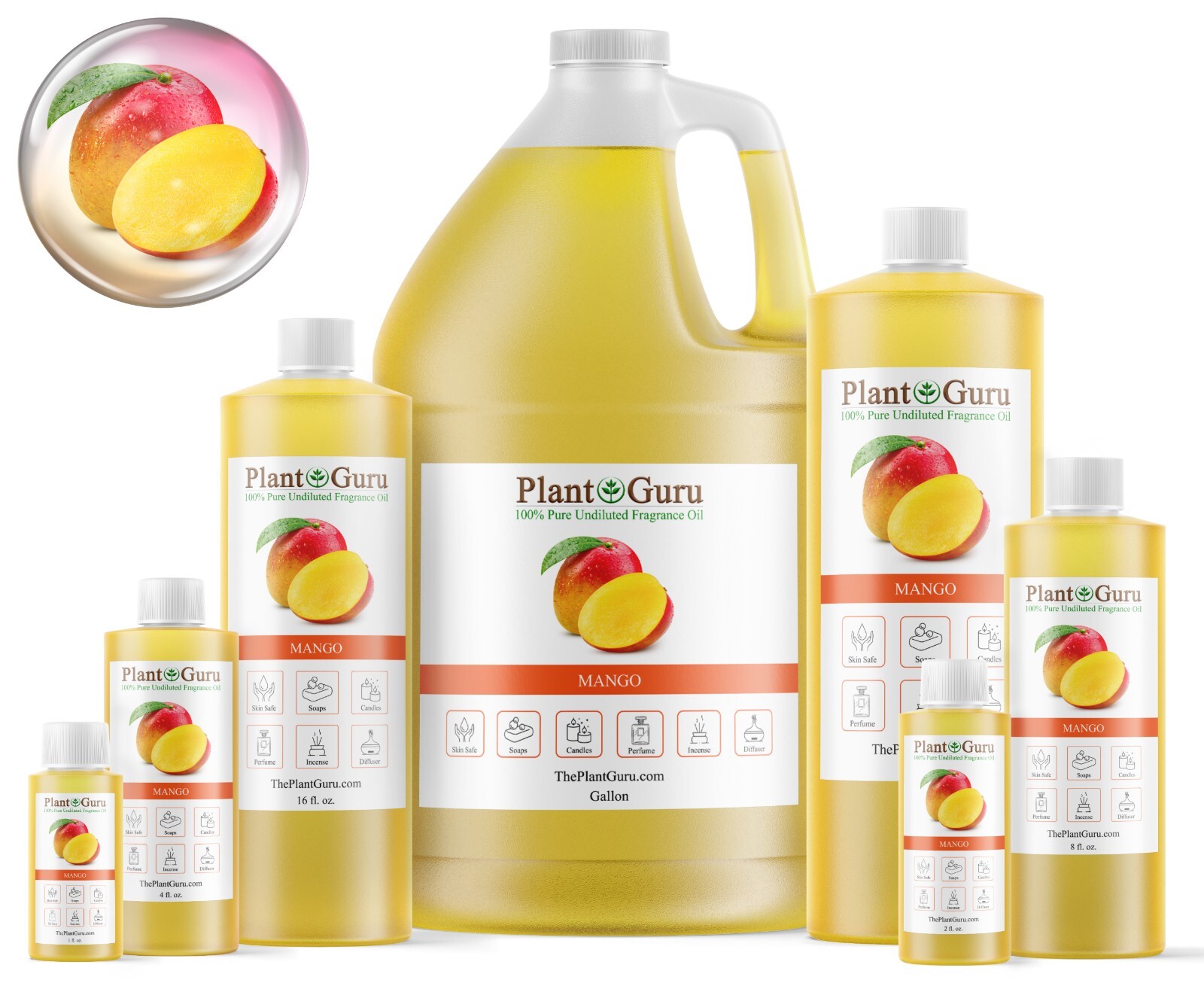 Mango Fragrance Oil For Candle, Soap Making, Diffuser and Burners