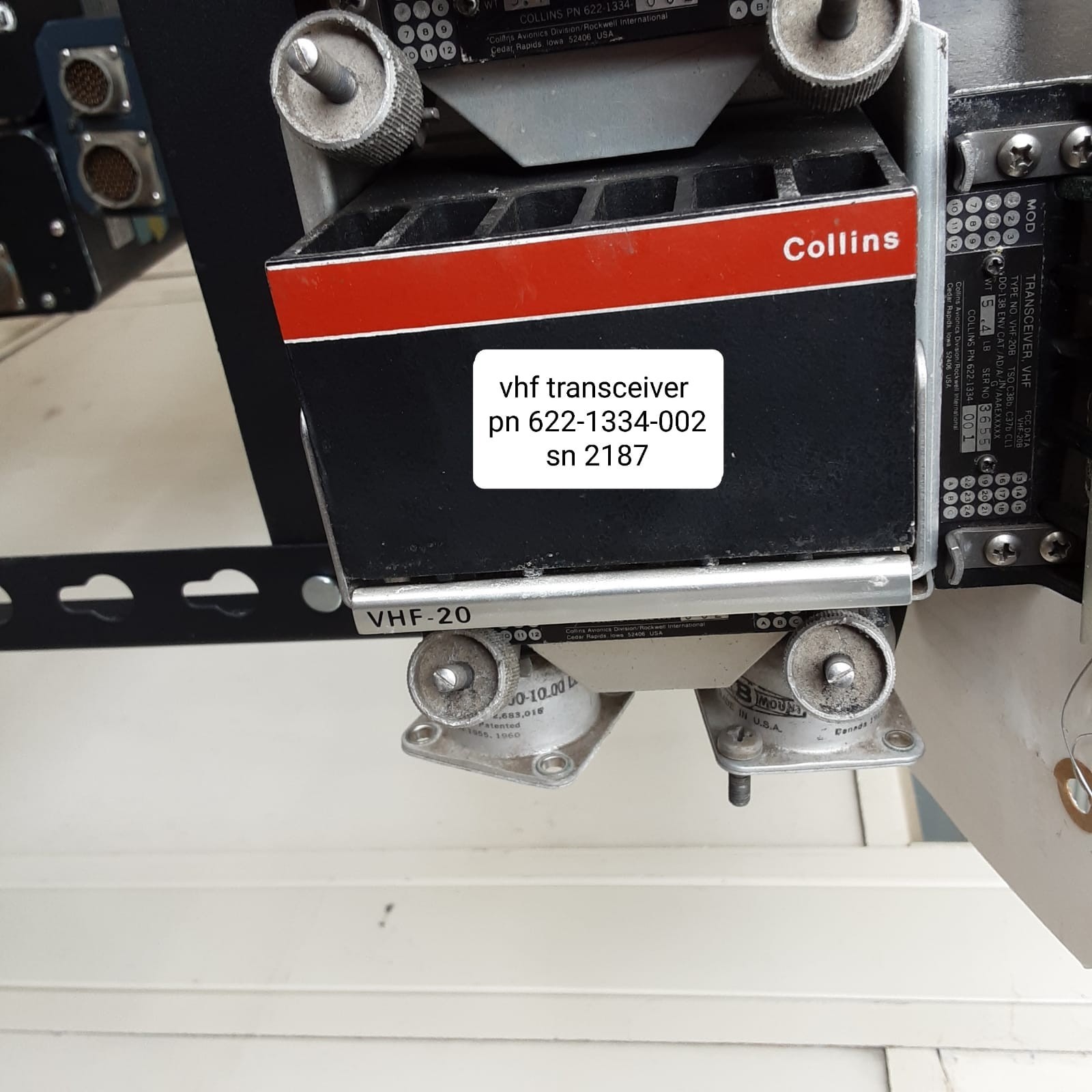 COLLINS TRANSCIEVER P/N 622-1334-002