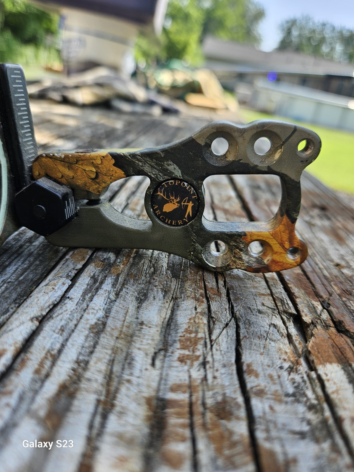 Topoint Basic Hunter Pin Fiber Optics Bow Sight CAMO WITH PIN LIGHT