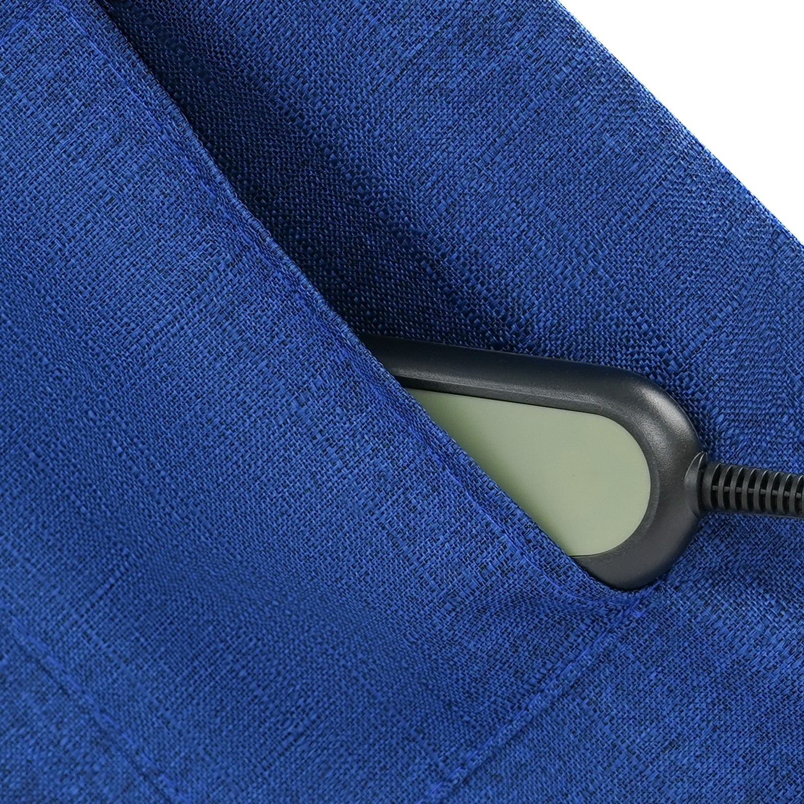 Electric Adjustable Bed Backrest Lift 80° Elderly Support w/ Handrails Blue