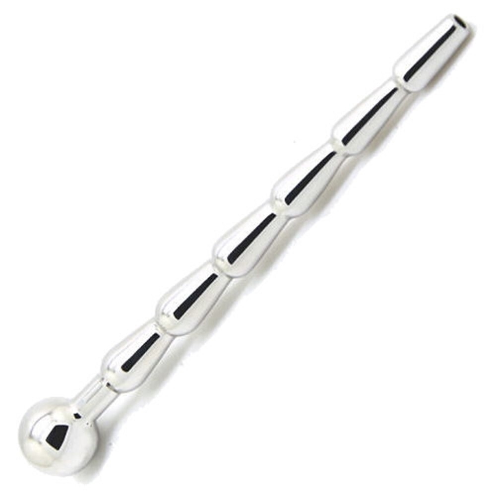 TX6 Urethral Stretching Plug, Surgical Steel 5.5" Hollow Male Urethra Penis Plug