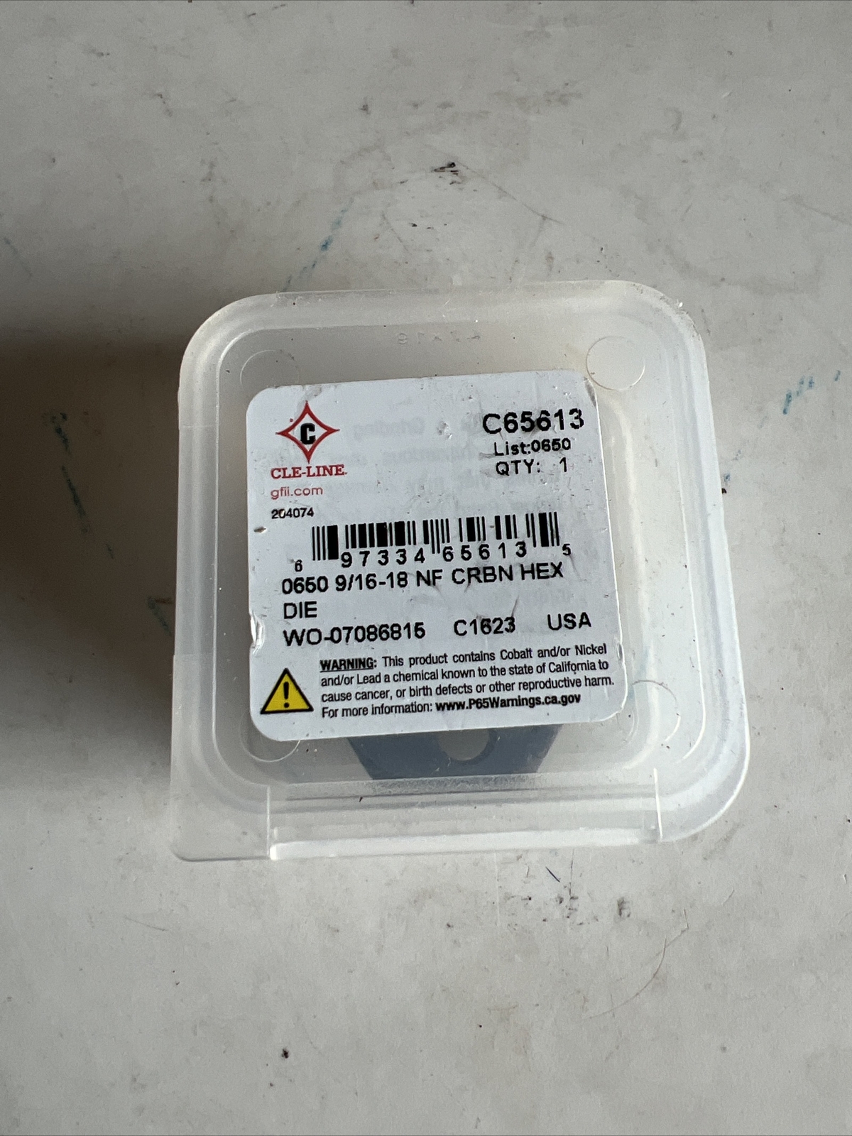 Hex Rethreading Bolt Die, Steel, 9/16”-18 C65613