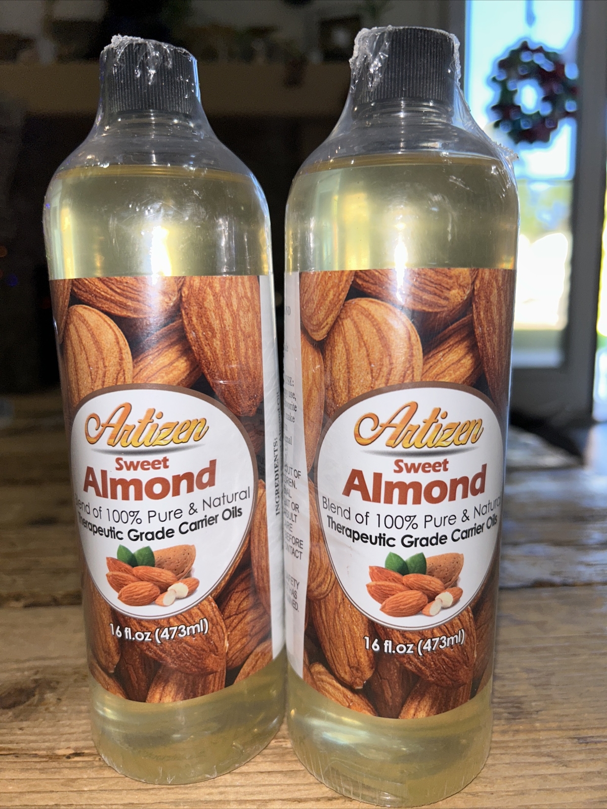 Artizen Sweet Almond 100% Pure and Natural Therapeutic Oil  2 16 Fl. Oz. NWT