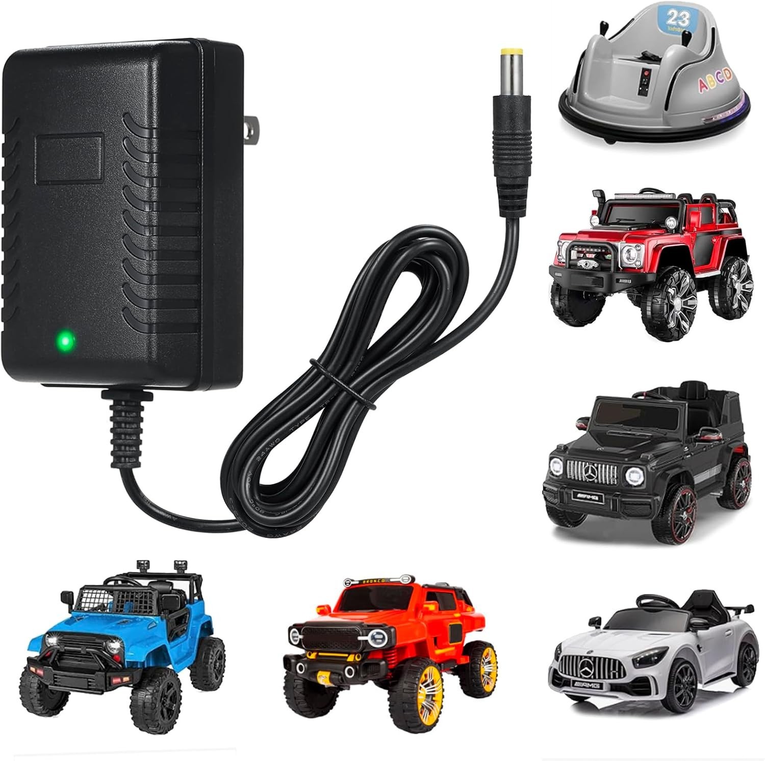 Cargador 12V para autos electricos ninos de compatible universal