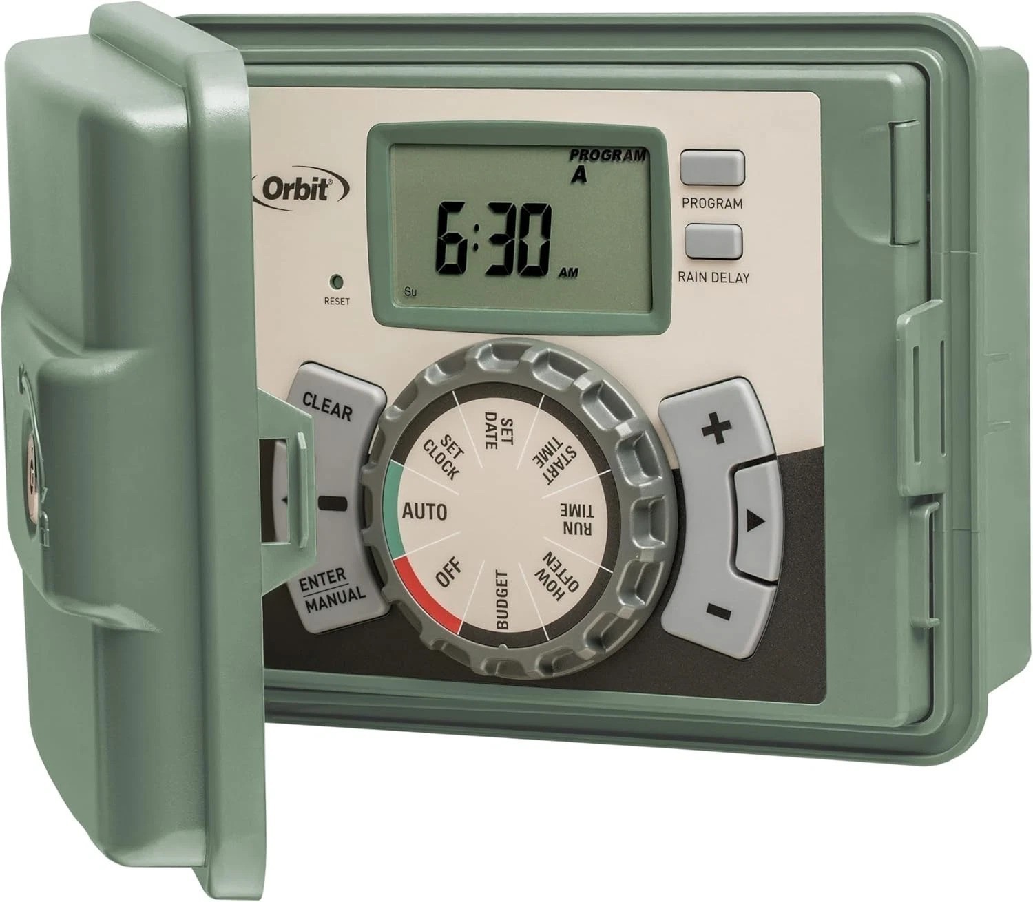 12-Station Outdoor Swing Panel Sprinkler System Timer
