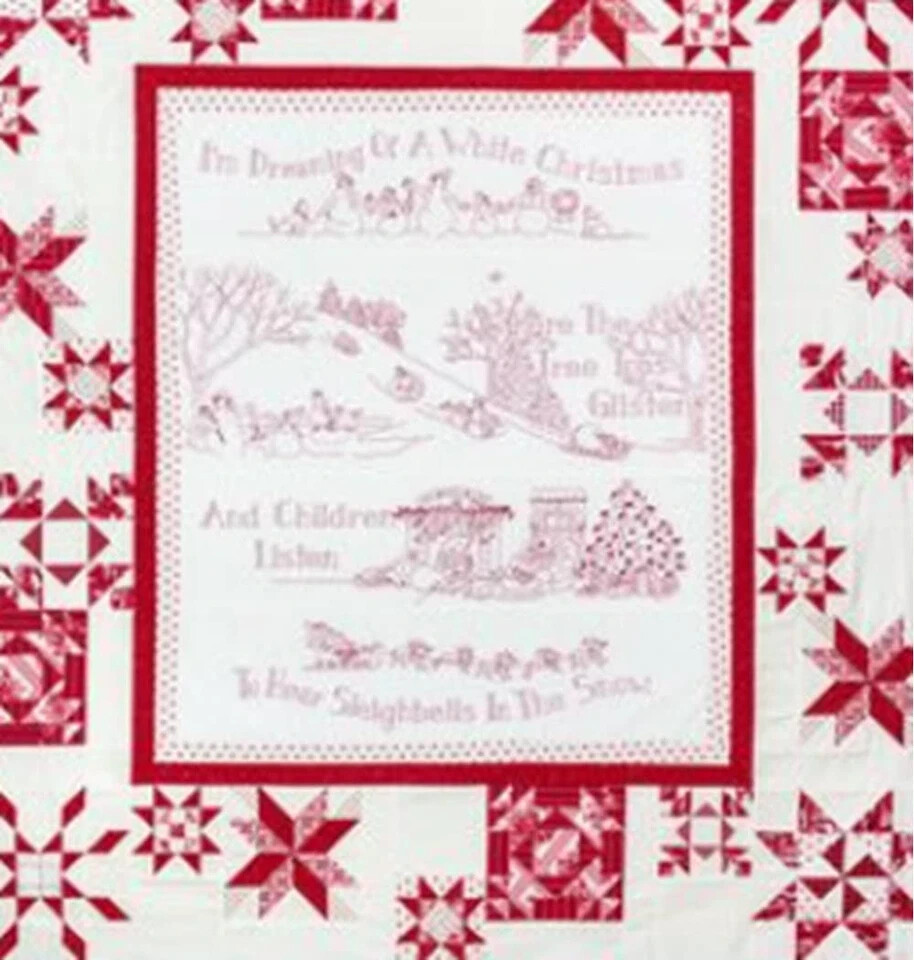 Sleighbells Quilt Stitchery Pattern ~ Crabapple Hill pre-owned