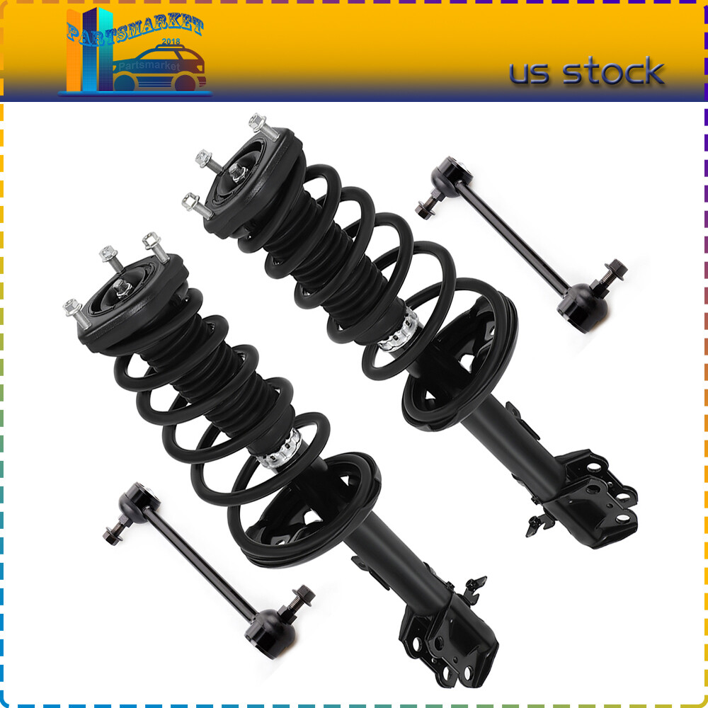 Rear Struts Sway Bars Kit For Toyota Venza AWD 2009 2010 2011 2012 w/Coil Spring
