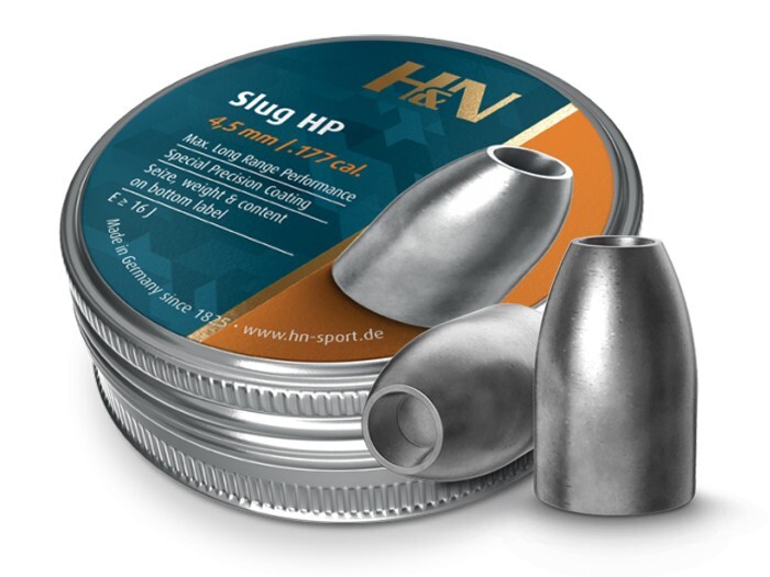 H&N Slug HP 250 Count HOLLOW POINT 4.5mm .177 Caliber 20gr Air Pellets GERMANY