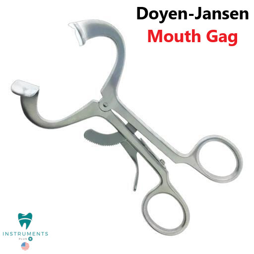 Premium Doyen-Jansen Mouth Gag, 5.5", with Grip Lock